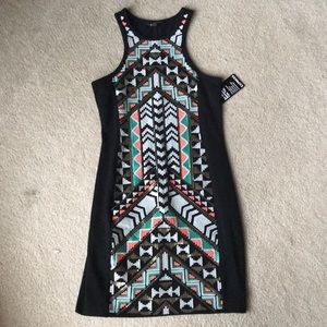 Express Tribal Sequins LBD NWT Size Small